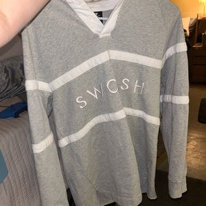 VINTAGE Men’s Nike Swoosh Polo/Sweater, Size Medium, Oversized a bit. Worn once